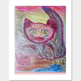 Diva cat Posters and Art